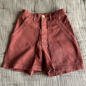 Big Bud Press Work Pants Shorts Brown XXS